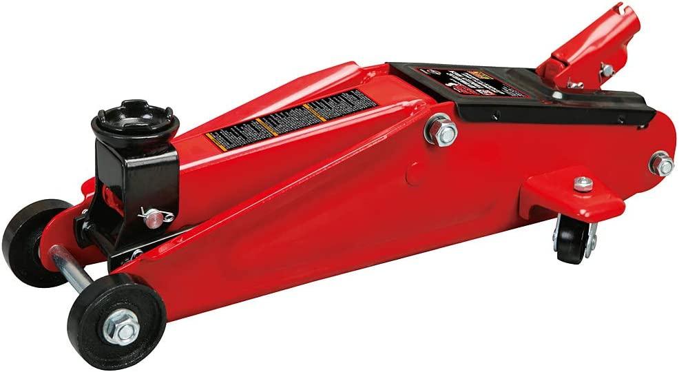 BIG RED T825013S1 Torin Hydraulic Trolley Floor Service/Floor with Blow Mold Carrying StoraCase, 2.5 Ton (5,000 lb) Capacity, Red