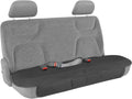 Motor Trend Seat Cover for Cars Trucks SUV, Faux Leather Rear Bench Black Padded Car Seat Cover with Storage Pockets, Premium Interior Car Seat Cover