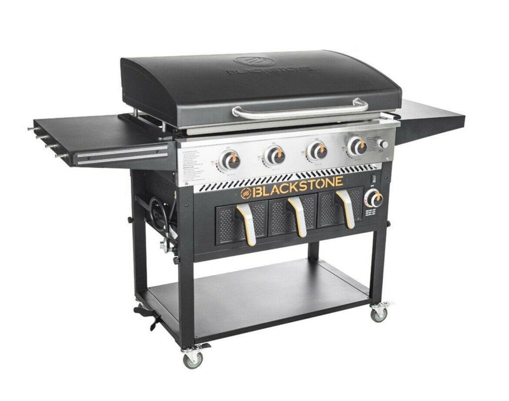 4 Burner 36 inch Griddle with Air Fryer and Hood - Brand In Box!