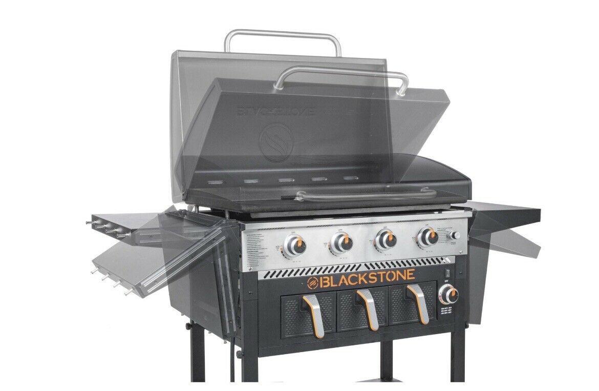 4 Burner 36 inch Griddle with Air Fryer and Hood - Brand In Box!