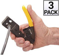 GOWOS (3 Pack) Platinum Tools Tele-Xg CAT6A/10Gig Crimp Tool