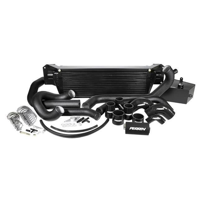 PSP-ITR-438-2BK-BK Boost Tubes with Black Silicone Couplers for 2015-2023 Subaru STI FMIC, Black