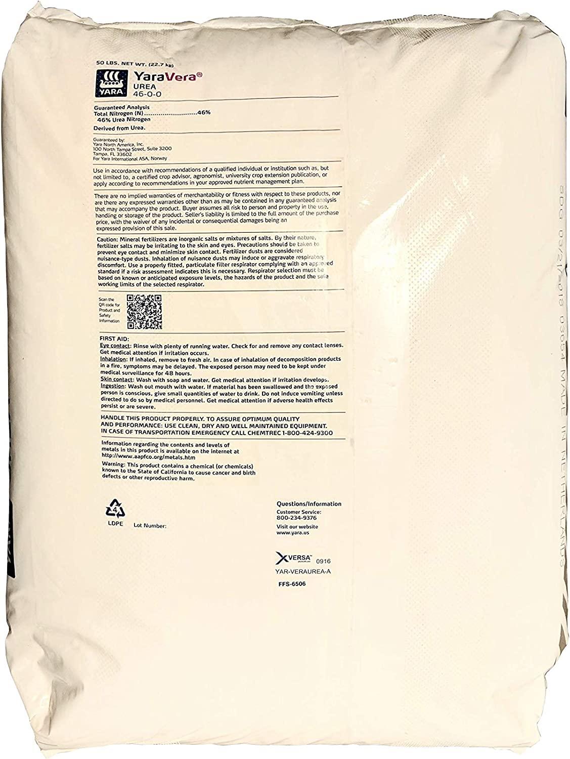Urea Fertilizer 46-0-0 Prilled Aqua Regia Gold Refining"Greenway Biotech " 50 Pounds