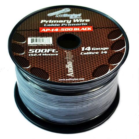 Choose 7 colors 14 Ga 500' ea Audiopipe Car Audio Home Primary Remote Wire