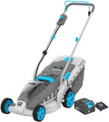 Cordless Lawn Mower, 18 Inch Lightweight Lawn Mower, 40V Lithium-ion Lawnmower w/Brushless Motor, 5 Cutting Heights Adjustable -Low Noise 2 in 1 Push Mower