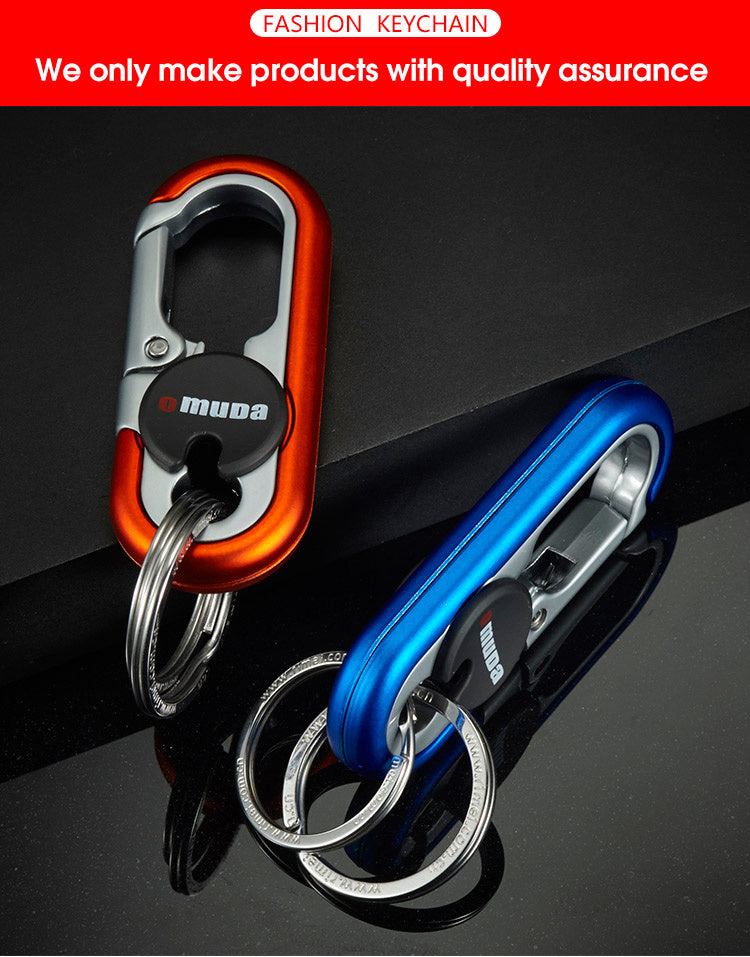 Upgrade Your Style with This High-Grade Metal Alloy Car Key Chain - Perfect for Men's Waist Hanging!