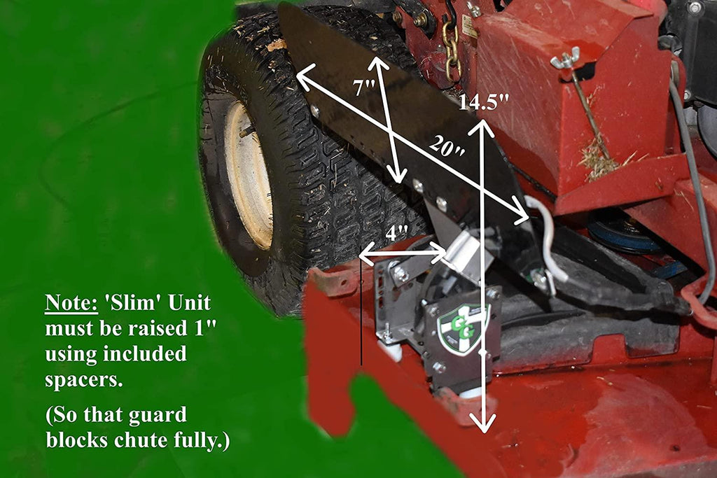The Green Guard 'Slim' - Motorized Chute Blocker with Aluminum Guard