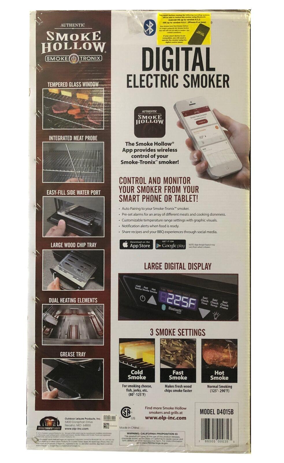 Smoke Tronix Digital 40 Inch Electric Smoker Model D4015B