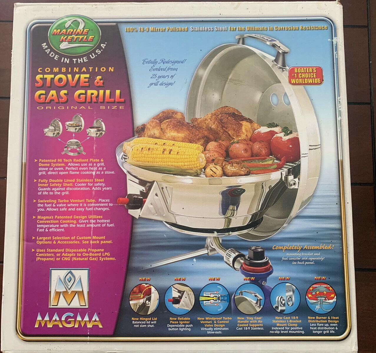 Marine Kettle 2 Original Size A10-207 Combo Stove & Gas Grill New/Sealed