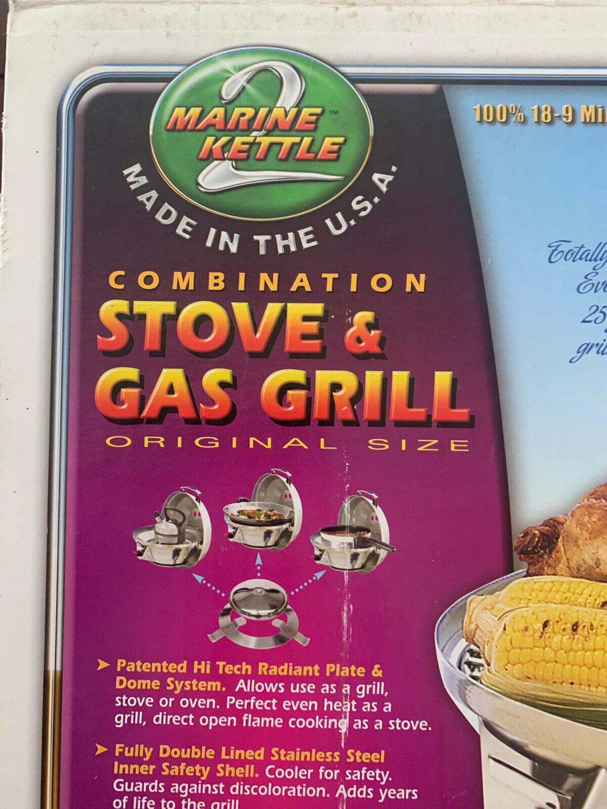 Marine Kettle 2 Original Size A10-207 Combo Stove & Gas Grill New/Sealed