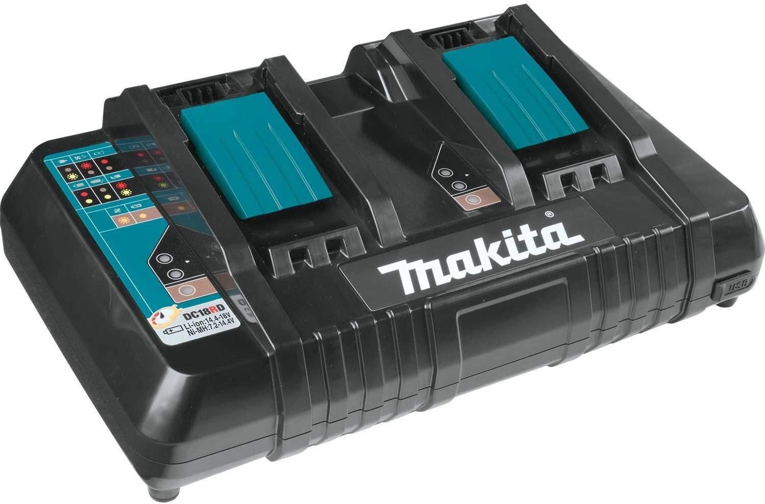 Makita XML06PT1 36V (18V X2) LXT Brushless 18" Self-Propelled Commercial Lawn Mower Kit with 4 Batteries (5.0Ah)