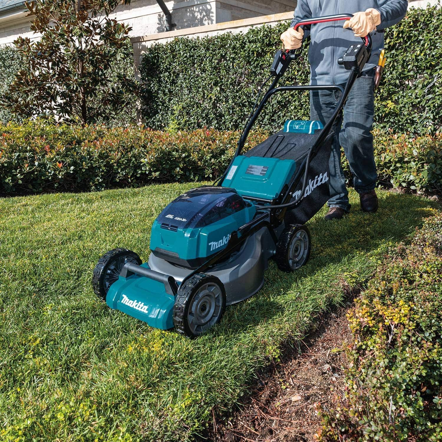 Makita XML06PT1 36V (18V X2) LXT Brushless 18" Self-Propelled Commercial Lawn Mower Kit with 4 Batteries (5.0Ah)