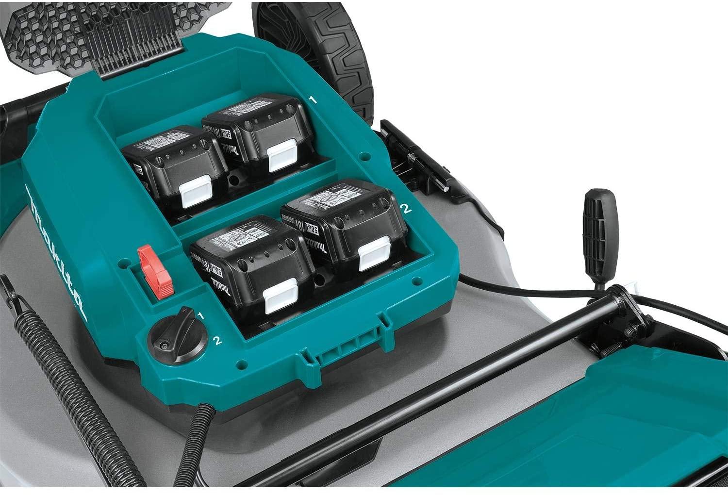 Makita XML07PT1 36V (18V X2) LXT Brushless 21" Commercial Lawn Mower Kit with 4 Batteries (5.0Ah), Teal
