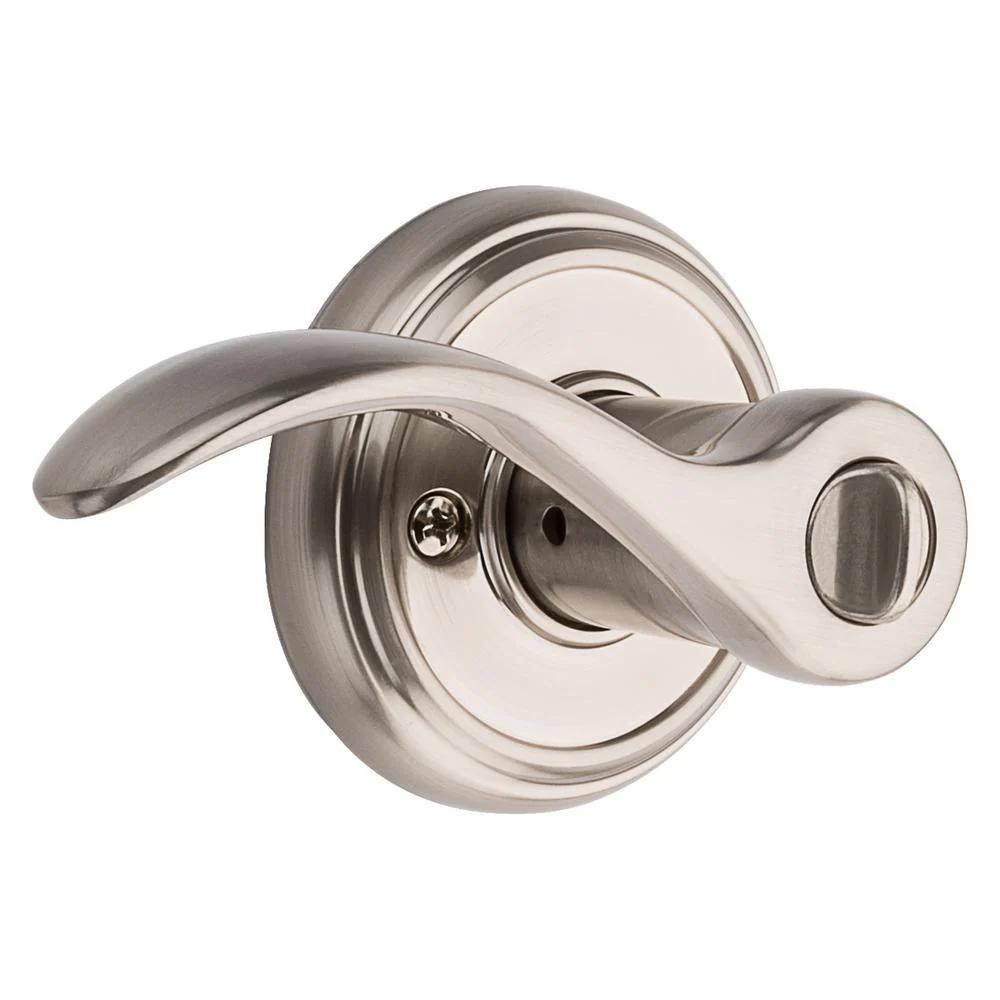 PrestiTobin Satin Nickel Entry Door Lever Featuring SmartKey Security