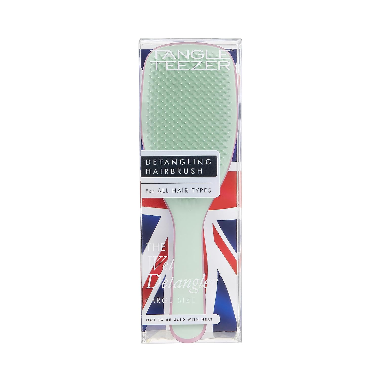 Tangle Teezer | The Large Ultimate Detangler Hairbrush for Wet &amp; Dry Hair | Long, Thick, Curly, Textured Hair | Eliminates Knots &amp; Reduces Breakage | Rose/Sage