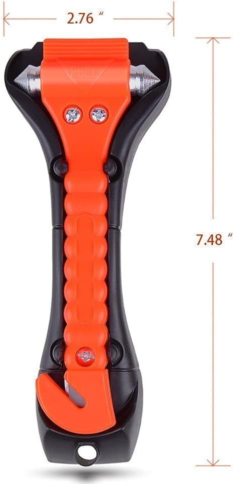 Car Safety Hammer Set of 3 Emergency Escape Tool Auto Car Window Glass Hammer Breaker and Seat Belt Cutter Escape 2-in-1 for Family Rescue &amp; Auto Emergency Escape Tools (3 PCS)
