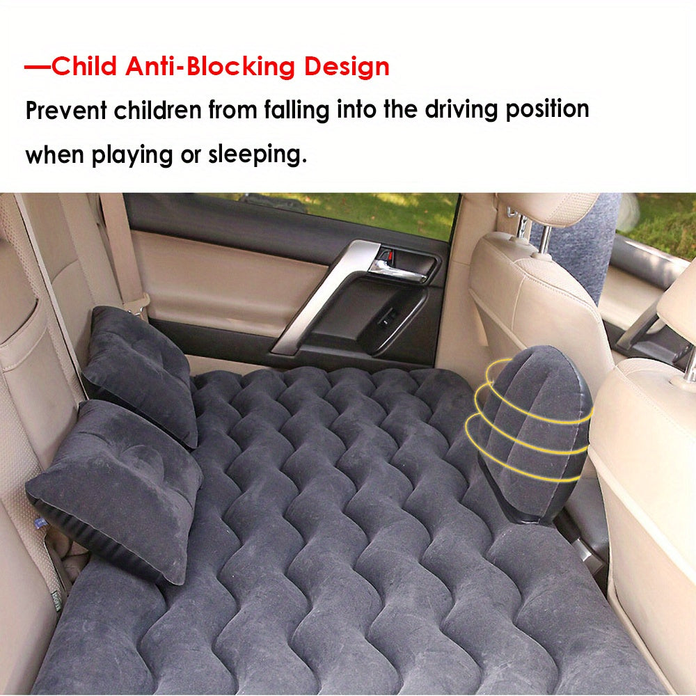 Upgrade Your Car With A Multifunctional Inflatable Bed &amp; Sofa Pillow - Perfect For Camping &amp; Travel!