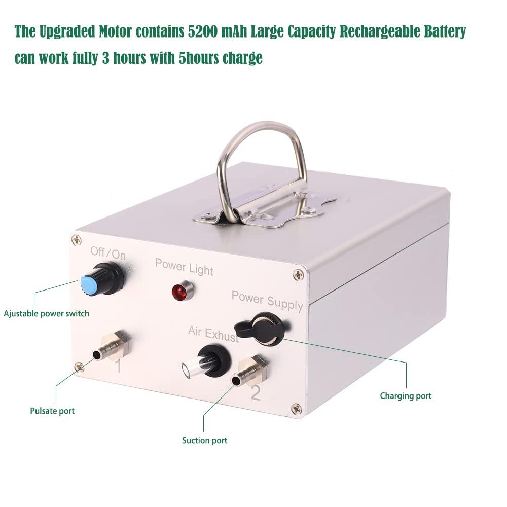 3L Goat MilMachine,Rechargeable Adjustable Suction Pulsation Vacuum Electric Milker,Portable Automatic Breast Pump with 2 Teat Cups  Steel Bucket for Goats(Upgrade Model)