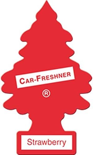 LITTLE TREES Car Air Freshener | Hanging Paper Tree for Home or Car | Strawberry | 6 Pack