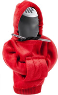 ZHSMS Gear Shift Cover, Universal Shift Knob Cover, Funny Sweater Hoodie for Gearshift, 4.7 Inch Car Shifter Stick Protector Decoration (Red)