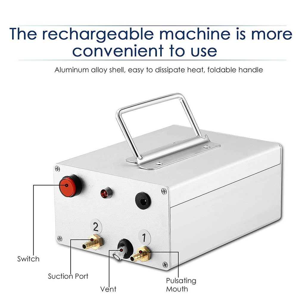 7/14L Cow MilMachine Rechargeable Use Electric Vacuum Pulsation Suction Pump Milker Machine Suitable for Farms Or Daily Family Portable with Brush Milk Lining (7L)
