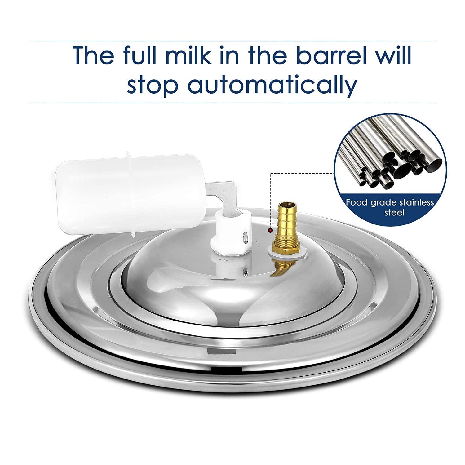 7/14L Cow MilMachine Rechargeable Use Electric Vacuum Pulsation Suction Pump Milker Machine Suitable for Farms Or Daily Family Portable with Brush Milk Lining (7L)