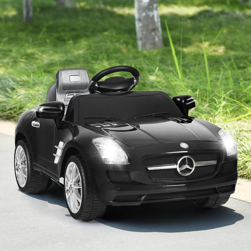 Goplus mercedes benz sls r/c mp3 kids ride on car electric battery toy Black