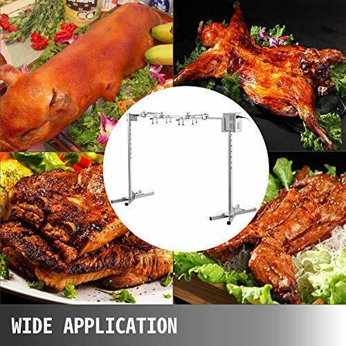 Rotisserie Grill Asador De Electrico 45W Para Puerco Parrillas Giratorio Grande