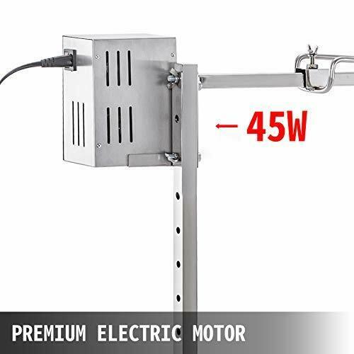 Rotisserie Grill Asador De Electrico 45W Para Puerco Parrillas Giratorio Grande
