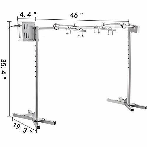 Rotisserie Grill Asador De Electrico 45W Para Puerco Parrillas Giratorio Grande