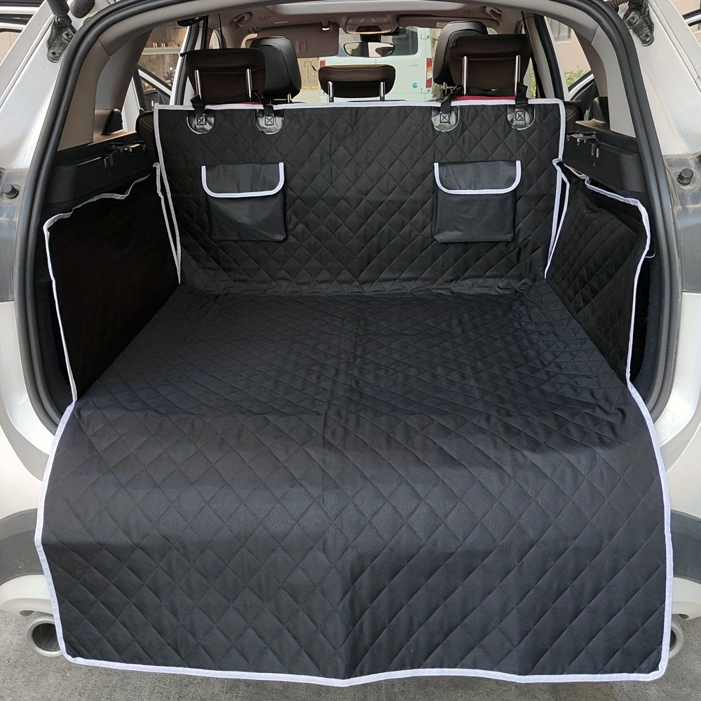 1pc Car Trunk Mat, With StoraBag, Bottom Drop Plastic Non-slip Pet Trunk Mat, Non-slip Mat, Dirty Resistant Trunk Mat