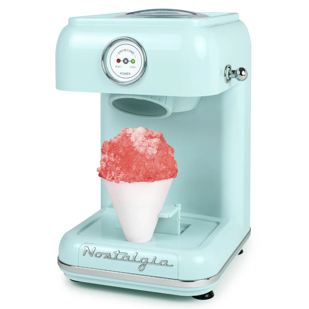 ice cream machines CLSC1AQ Classic Retro Single Countertop Snow Cone Maker, Includes 1 Reusable Plastic Cup, Aqua