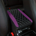 1pc SponAnd PU Leather Armrest Pad Cover Center Console Mat Car Accessories