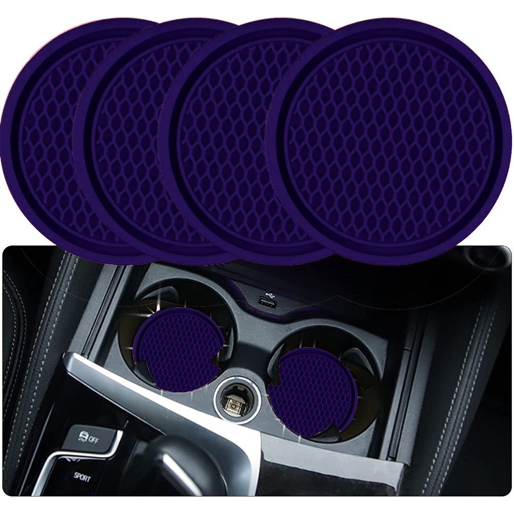 Upgrade Your Car's Interior With 4pcs ZukMi Car Cup Coaster - Anti-Slip &amp; Universal Vehicle Accessories