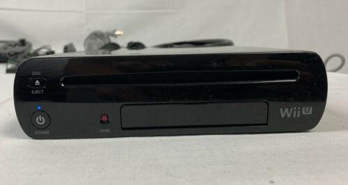 Wii U Console &amp; Gamepad 32GB Black 2 Controllers, Nunchucks &amp; Cords