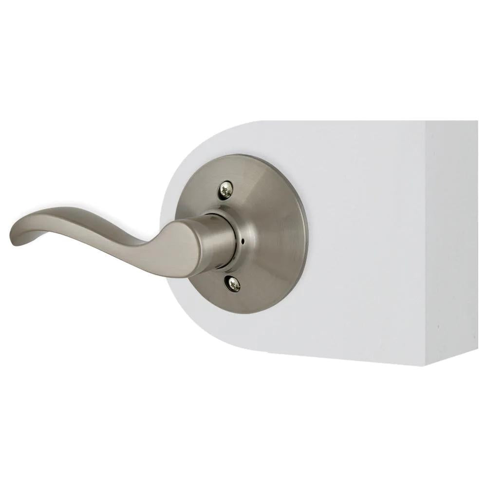 Naples Satin Nickel Left-Hand Dummy Door Lever