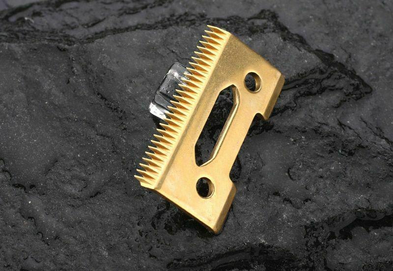 Professional Cordless Hair Clipper Blade High Carton Steel Clipper Golden Screws