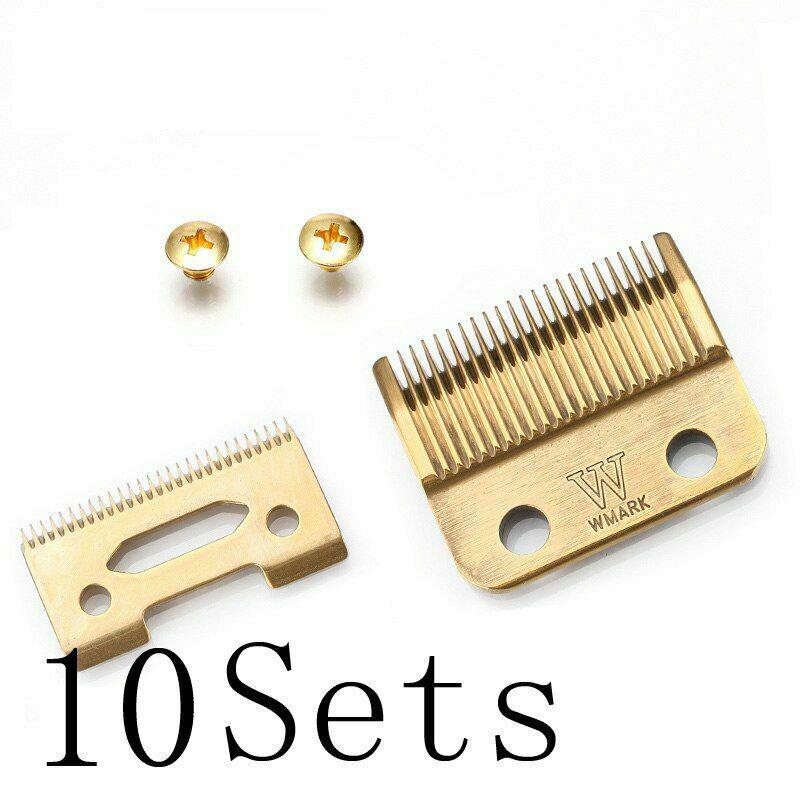 Professional Cordless Hair Clipper Blade High Carton Steel Clipper Golden Screws