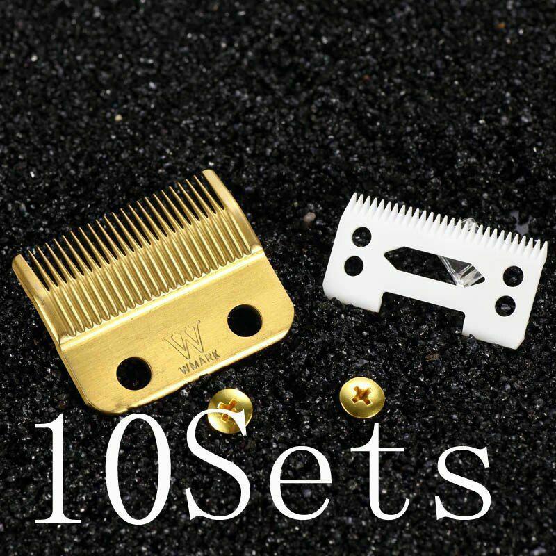 Professional Cordless Hair Clipper Blade High Carton Steel Clipper Golden Screws
