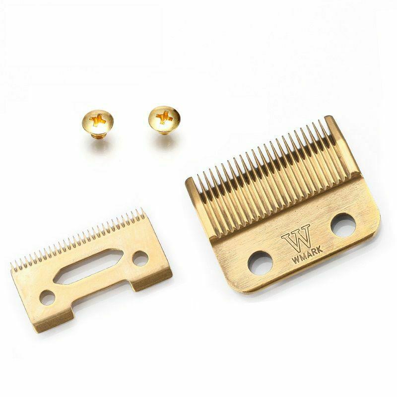 Professional Cordless Hair Clipper Blade High Carton Steel Clipper Golden Screws