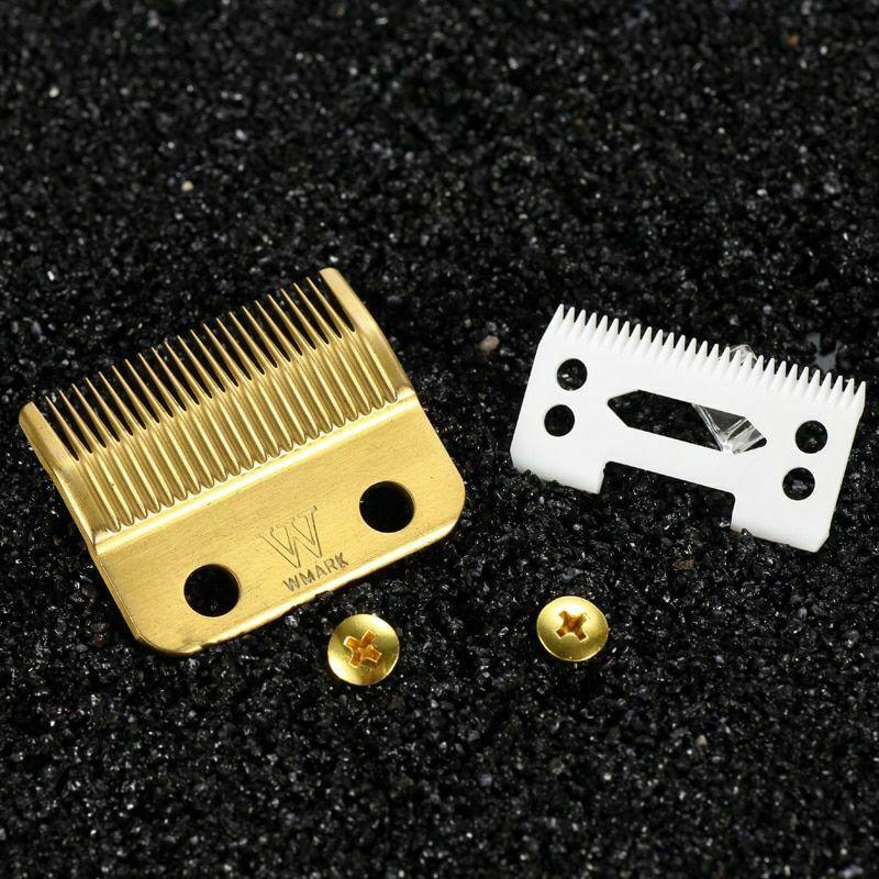 Professional Cordless Hair Clipper Blade High Carton Steel Clipper Golden Screws