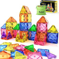 Encouraging Creativity and Developing Fine Motor Skills Magnetic Ceramic Tile Beginner Set Toy, Suitable for 3-5 and 4-8 Year Old Boys and Girls, Toddler Sensory Toy