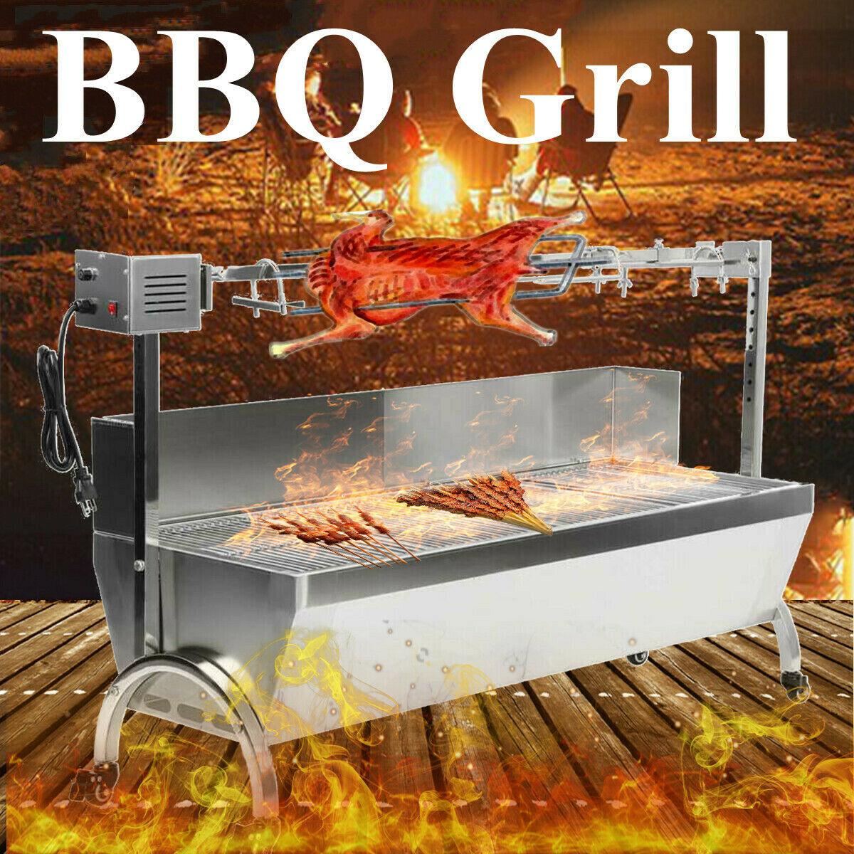 BBQ Grill Roaster Machine Outdoor Spit Whole Lamb Pig Chicken Roaster Grill