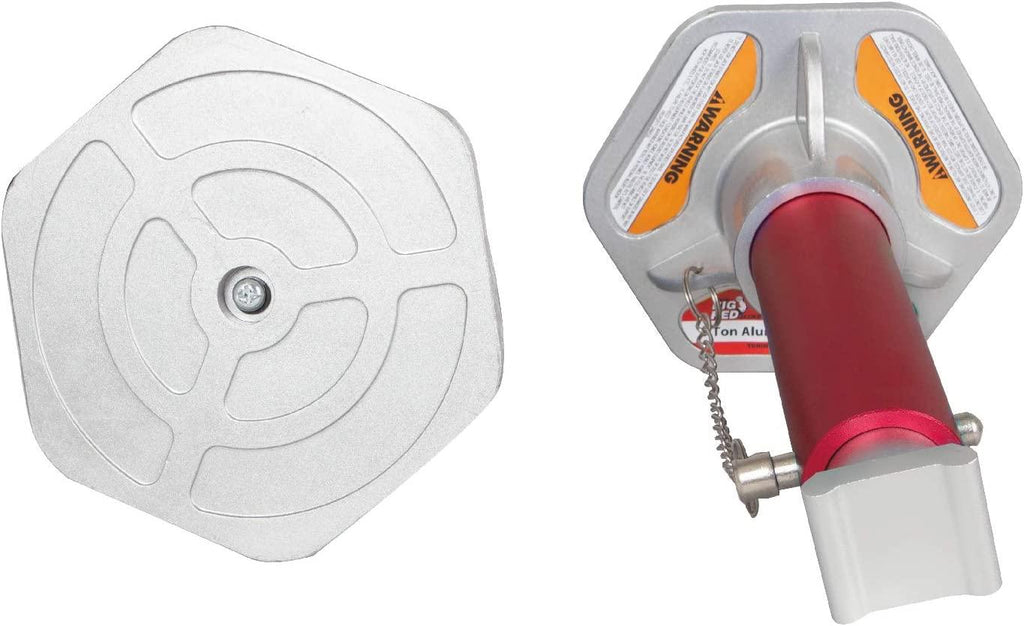 BIG RED T43004 Torin Aluminum Jack Stands with LocSupport Pins: 3 Ton (6,000 lb) Capacity, Red/Silver, 1 Pair