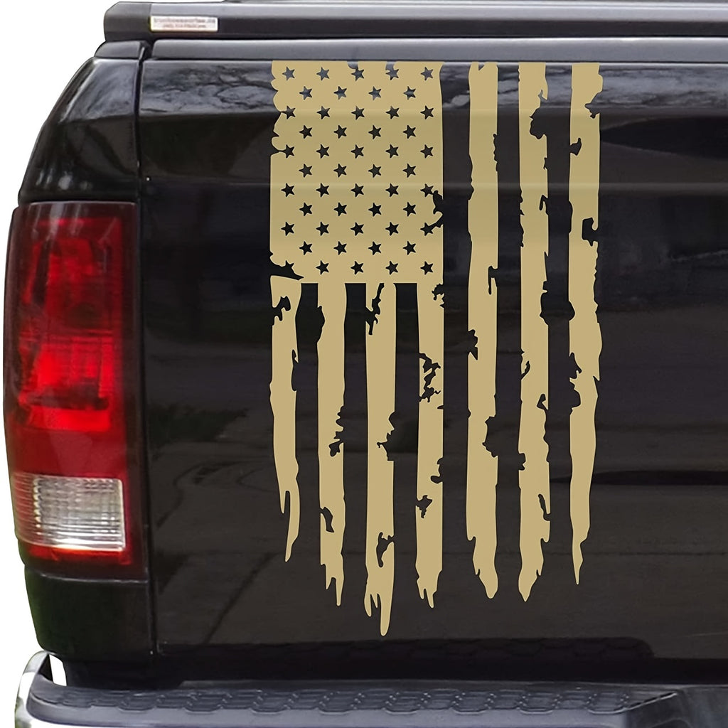Show Your Patriotism with this American Flag Pickup Truck Car Sticker!