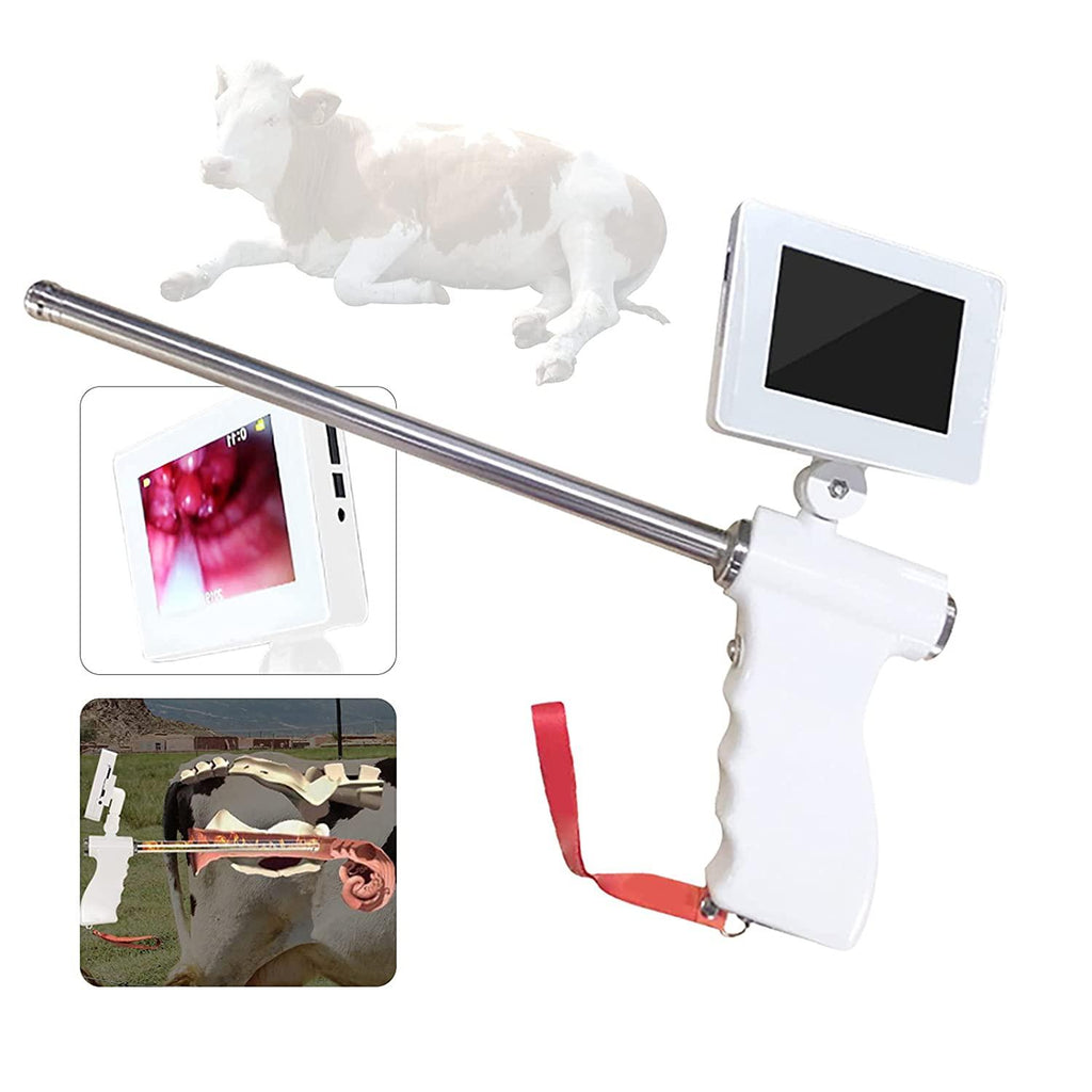 Gdrasuya10 Insemination Kit, Portable Insemination Kit for Cows Cattle Visual w/Screen Easy Monitoring