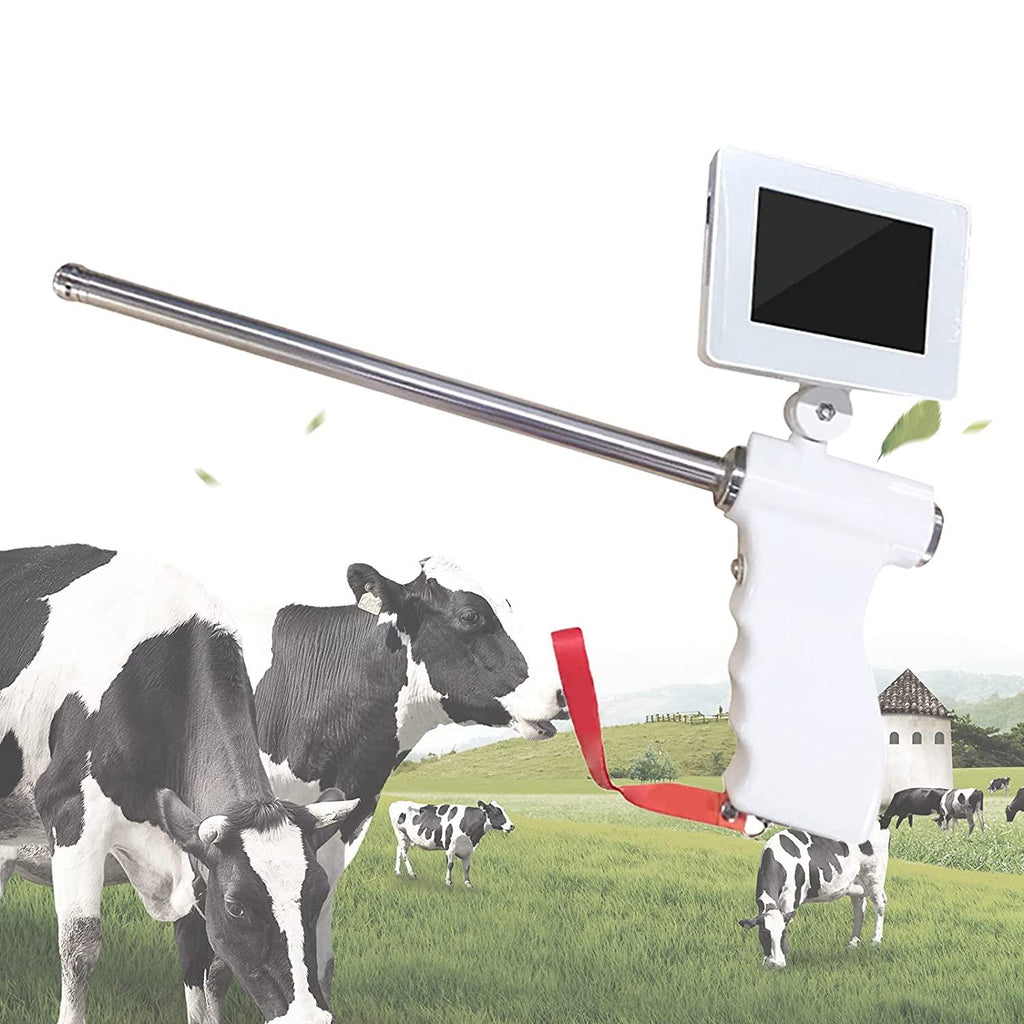 Gdrasuya10 Insemination Kit, Portable Insemination Kit for Cows Cattle Visual w/Screen Easy Monitoring