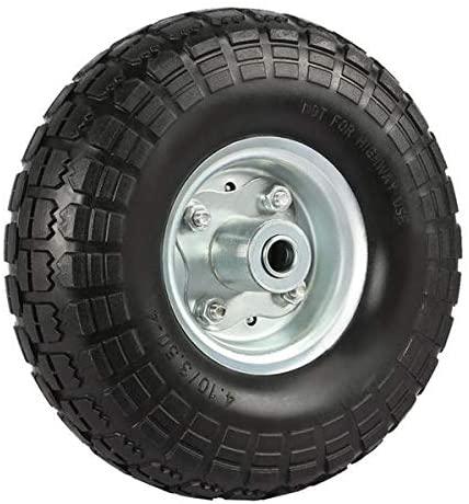 Yaheetech Solid Wheelbarrow Tires Sack Truck Cart Wheel 5/8-inch Bearings for Wagon/Lawn/Garden/Beach/Trolley/Snowblower/Generator/Hand Cart 8 Pack 10-inch