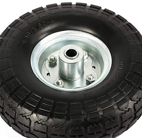 Yaheetech Solid Wheelbarrow Tires Sack Truck Cart Wheel 5/8-inch Bearings for Wagon/Lawn/Garden/Beach/Trolley/Snowblower/Generator/Hand Cart 8 Pack 10-inch