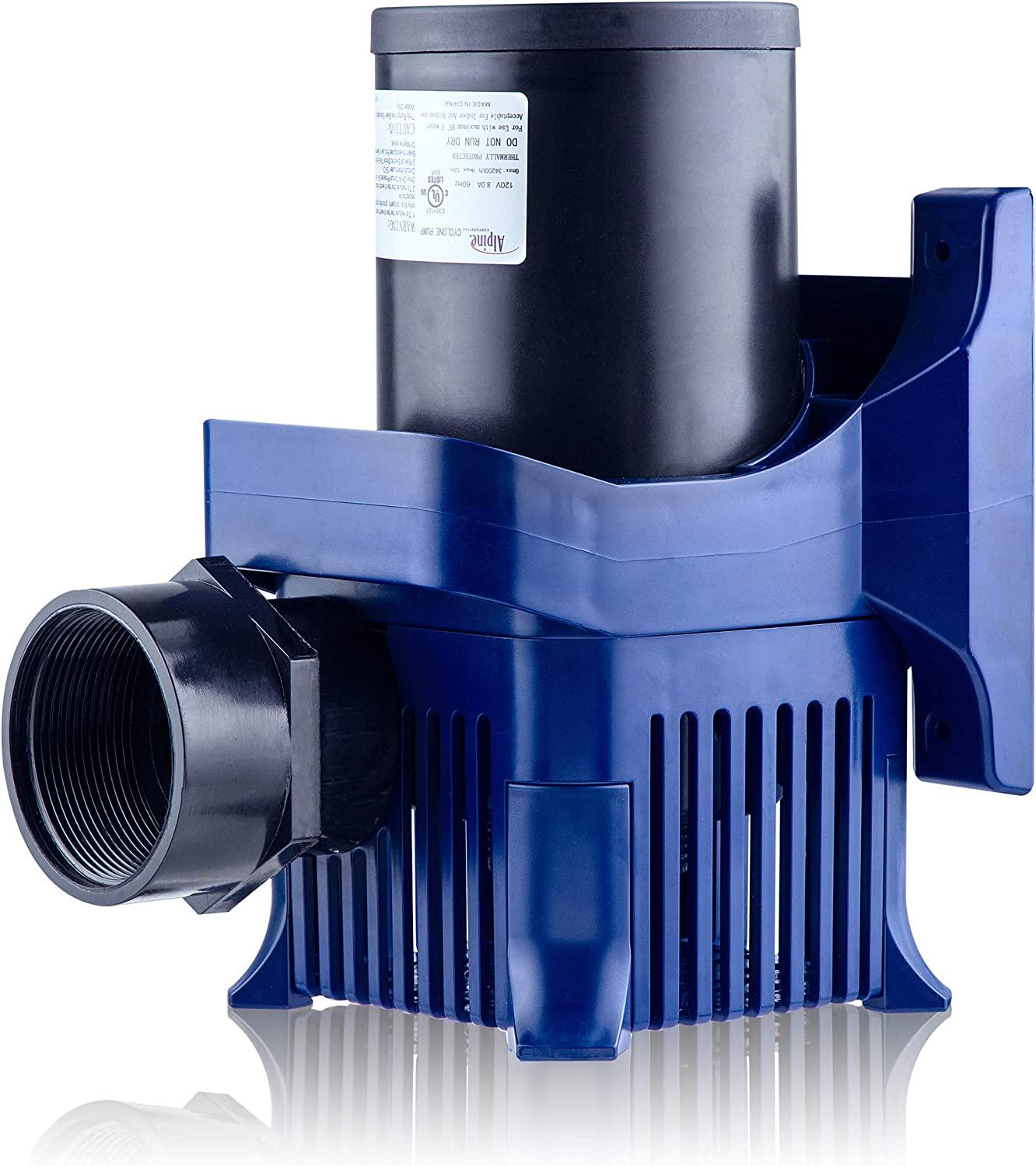 Alpine Corporation 10300 GPH Outdoor Décor Accessory for Fountains, Waterfalls, and Water Circulation